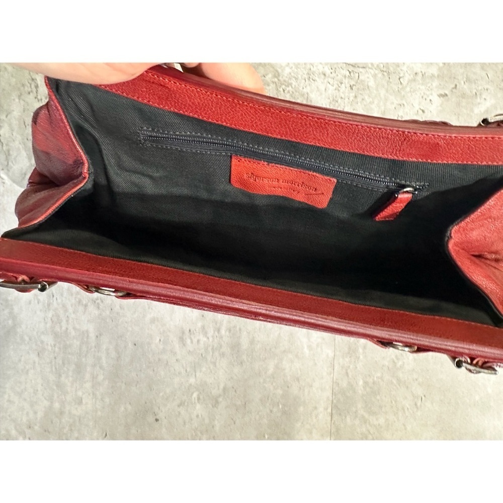 Rare Vintage Sigerson Morrison Red Clutch - Picture 3 of 10